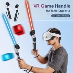 DEVASO Für Meta Quest 3 Spiel Lichtschwert Golf Spiel Verlängerung Pole Baseball Grip Zubehör – Bild 2