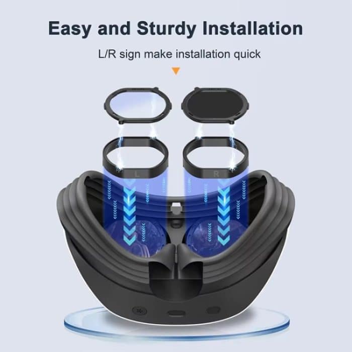 DEVASO für PlayStation VR 2 6-in-1-Magnetbrille, kratzfeste Schutzhülle – Bild 5