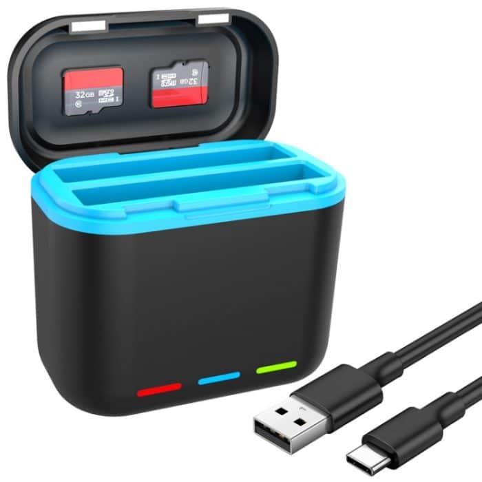 Für Insta360 X3 Batterie Ladegerät Dual Batterie Lagerung Lade Fall – Bild 1