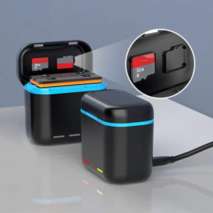 Für Insta360 X3 Batterie Ladegerät Dual Batterie Lagerung Lade Fall – Bild 3