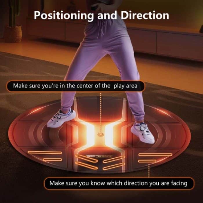 STARTRC GAMES VR-Brille Sportspielsimulation Bodenmatte, Purple, Orange – Bild 3