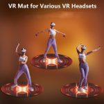 STARTRC GAMES VR-Brille Sportspielsimulation Bodenmatte, Purple, Orange – Bild 5