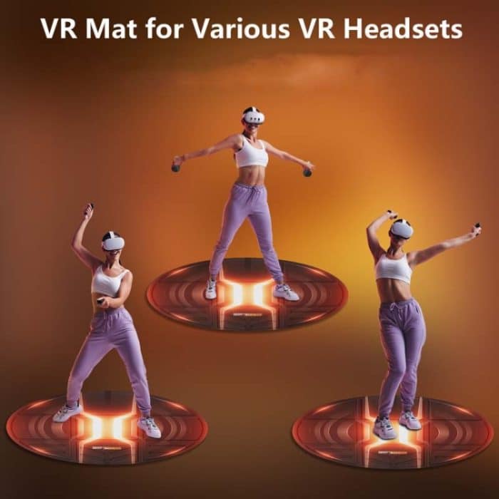 STARTRC GAMES VR-Brille Sportspielsimulation Bodenmatte, Purple, Orange – Bild 5