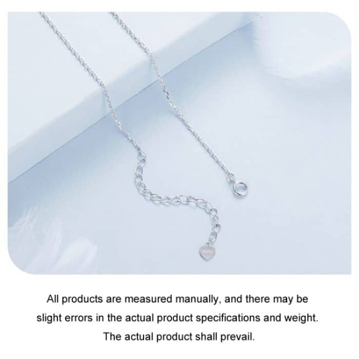 S925 Sterling Silber Platinierte vierblättrige Kleeblatt Sternförmige Schlüsselbein Halskette – Bild 4