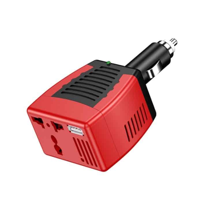 TBD0605296501.jpg 75W Auto-Wechselrichter Spannungsumwandlung USB-Anschluss Ladegerät, 12V To 220V 0.5A Red, 12V To 110V 0.5A Red, 12V To 220V 0.5A Black, 12 To 110V 0.5A Black, 12V To 220V 2.1A Red, 12V To 110V 2.1A Black, 12V To 220V 2.1A Black, 12V To 110V 2.1A Red – Bild 1