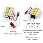 150W Auto-Wechselrichter mit modifizierter Welle für die Leistungsumwandlung, 12V To 220V, 12V To 110V – Bild 7
