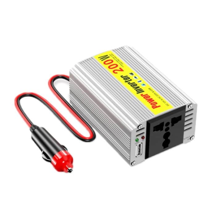 200W Modifizierter Sinus-Wechselrichter Auto Handy 2.1A Universal-Netzteil, 12 To 220V, 12 To 110V – Bild 2