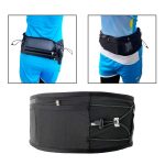 Laufsport-Gürteltasche, ultradünn, atmungsaktiv, mit Befestigungsgurt für Trekkingstöcke, XS/S/M, L/XL/XXL