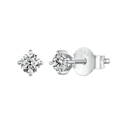 MSE038 S925 Sterling Silber Moissanit Ohrringe