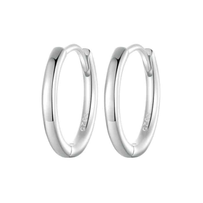 TBD0605305801.jpg SCE1772 S925 Sterling Silber Platinierte Creolen – Bild 1