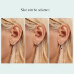 SCE1772 S925 Sterling Silber Platinierte Creolen – Bild 7