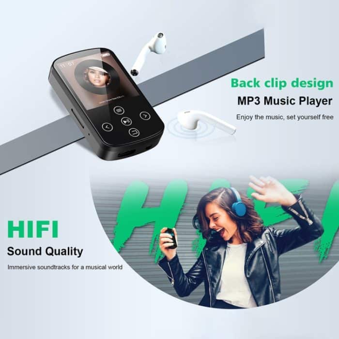 MP3 Bluetooth Musik-Player HIFI Sport Clip Touchscreen MP4, No TF Card, 8GB, 16GB, 32GB, 64GB, 128GB – Bild 5
