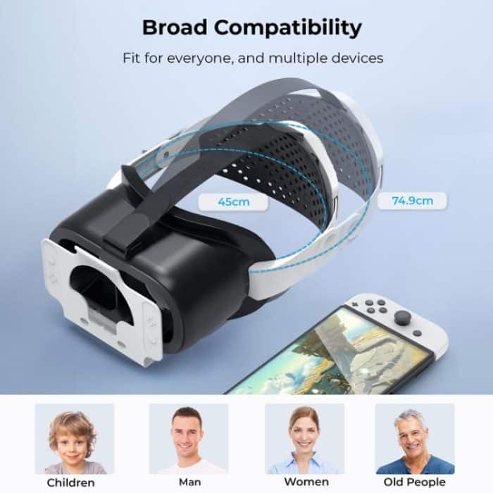 DEVASO Kompatibel Mit Switch/Switch OLED-Display Spielkonsole HD 3D VR Brille Kopfband Anpassung Zubehör, 1135299 – Bild 4