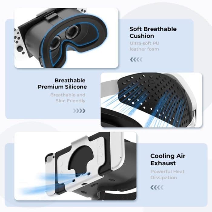 DEVASO Kompatibel Mit Switch/Switch OLED-Display Spielkonsole HD 3D VR Brille Kopfband Anpassung Zubehör, 1135299 – Bild 5