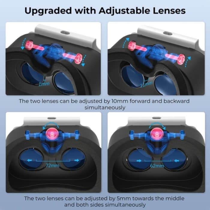 DEVASO Kompatibel Mit Switch/Switch OLED-Display Spielkonsole HD 3D VR Brille Kopfband Anpassung Zubehör, 1135299 – Bild 6