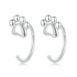 Ohrringe aus 925er Sterlingsilber mit Pfotenabdruck