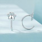 Ohrringe aus 925er Sterlingsilber mit Pfotenabdruck – Bild 3