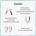 S925 Sterling Silber Wellenförmige Ohrringe – Bild 5