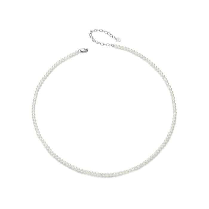 TBD0605316201A.jpg S925 Sterling Silber Opal Shell Perle Halskette Ornamente – Bild 1