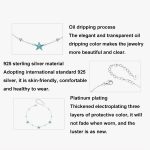 S925 Sterling Silber Platiniertes Seestern-Fußkettchen Fußornament – Bild 3