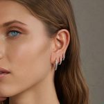 S925 Sterling Silber Vergoldete Silber Creolen Ohrschmuck – Bild 7
