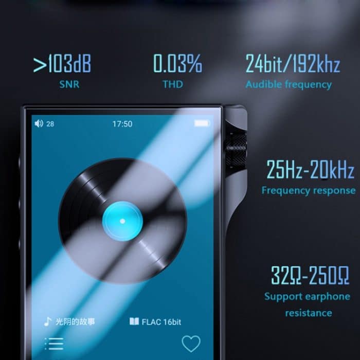 4,0-Zoll-Touchscreen MP3 DSD Hard Resolution Mastering Grade Musik-Player, Q8 – Bild 9
