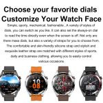 1,43 Zoll AMOLED-Bildschirm Smartwatch Herzfrequenz Blutdrucküberwachung Bluetooth Sprechende Sportuhr, Black Silicone Strap, Silver Orange Silicone Strap, Black Leather Strap, Silver Leather Strap – Bild 2