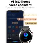1,43 Zoll AMOLED-Bildschirm Smartwatch Herzfrequenz Blutdrucküberwachung Bluetooth Sprechende Sportuhr, Black Silicone Strap, Silver Orange Silicone Strap, Black Leather Strap, Silver Leather Strap – Bild 11
