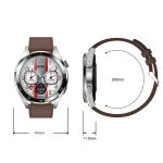 1,43 Zoll AMOLED-Bildschirm Smartwatch Herzfrequenz Blutdrucküberwachung Bluetooth Sprechende Sportuhr, Black Silicone Strap, Silver Orange Silicone Strap, Black Leather Strap, Silver Leather Strap – Bild 20