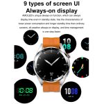 1,43 Zoll AMOLED-Bildschirm Smartwatch Herzfrequenz Blutdrucküberwachung Bluetooth Sprechende Sportuhr, Black Silicone Strap, Silver Orange Silicone Strap, Black Leather Strap, Silver Leather Strap – Bild 4