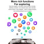 1,43 Zoll AMOLED-Bildschirm Smartwatch Herzfrequenz Blutdrucküberwachung Bluetooth Sprechende Sportuhr, Black Silicone Strap, Silver Orange Silicone Strap, Black Leather Strap, Silver Leather Strap – Bild 9