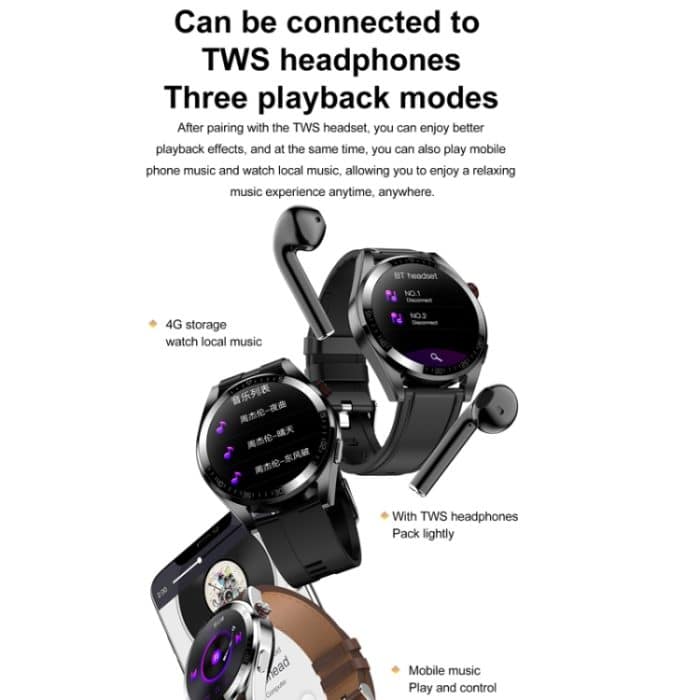 1,43 Zoll AMOLED-Bildschirm Smartwatch Herzfrequenz Blutdrucküberwachung Bluetooth Sprechende Sportuhr, Black Silicone Strap, Silver Orange Silicone Strap, Black Leather Strap, Silver Leather Strap – Bild 10