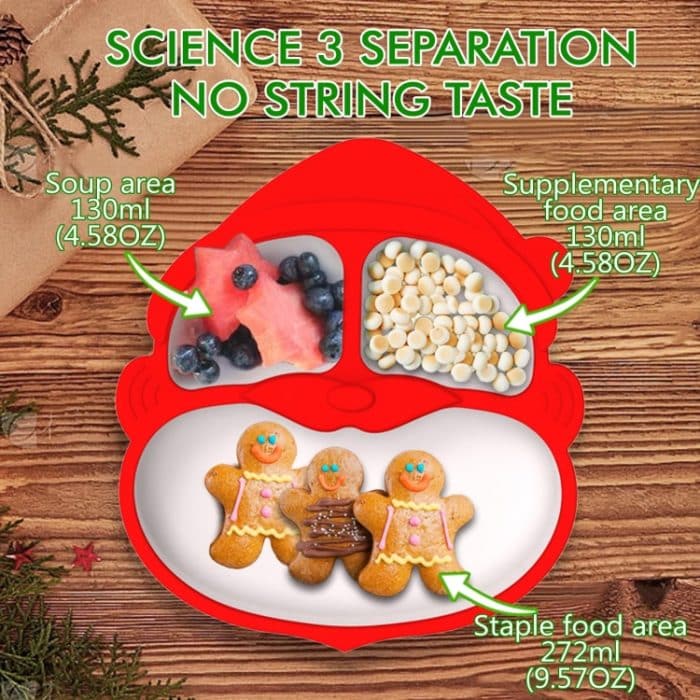 7-in-1 Silikon Kindergeschirr Set Weihnachtsgeschenk – Bild 5
