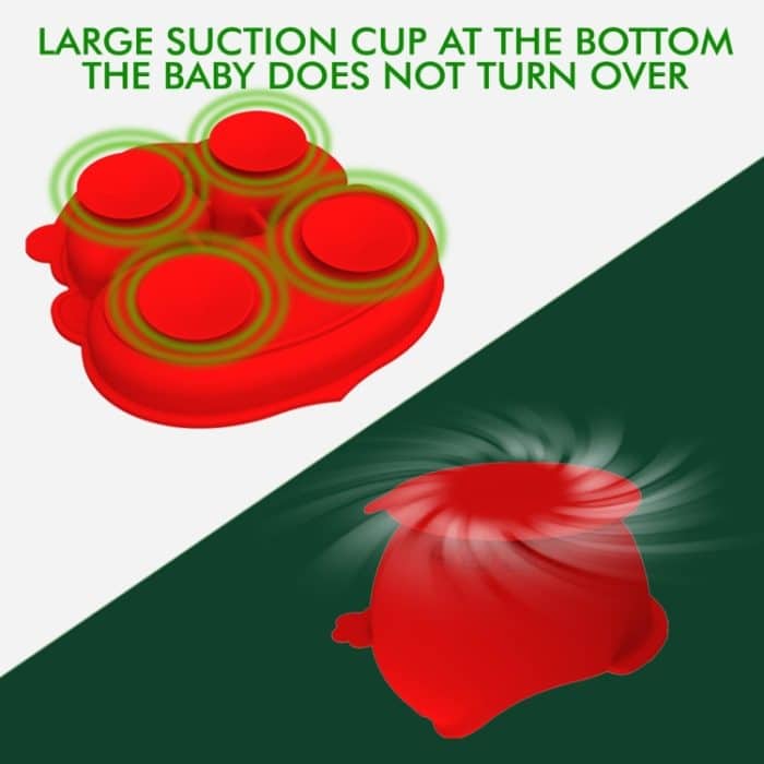 7-in-1 Silikon Kindergeschirr Set Weihnachtsgeschenk – Bild 6