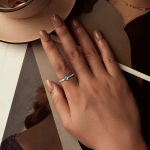 S925 Sterling Silber Diamant Muster Herz Ring – Bild 5