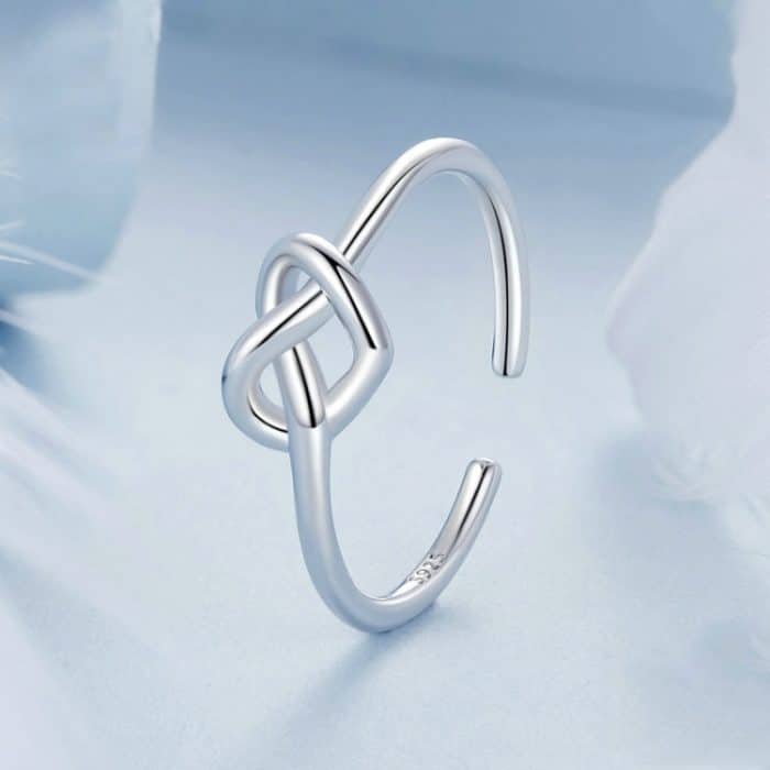 Verstellbarer offener Ring mit Herzform für Damen – Bild 2