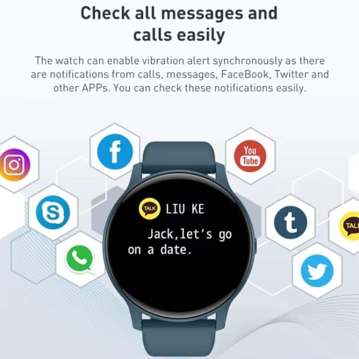 Bluetooth Talk Smartwatch Multifunktionsmonitor Herzfrequenz / Blutdruck / Blutsauerstoff / Schlaf – Bild 6