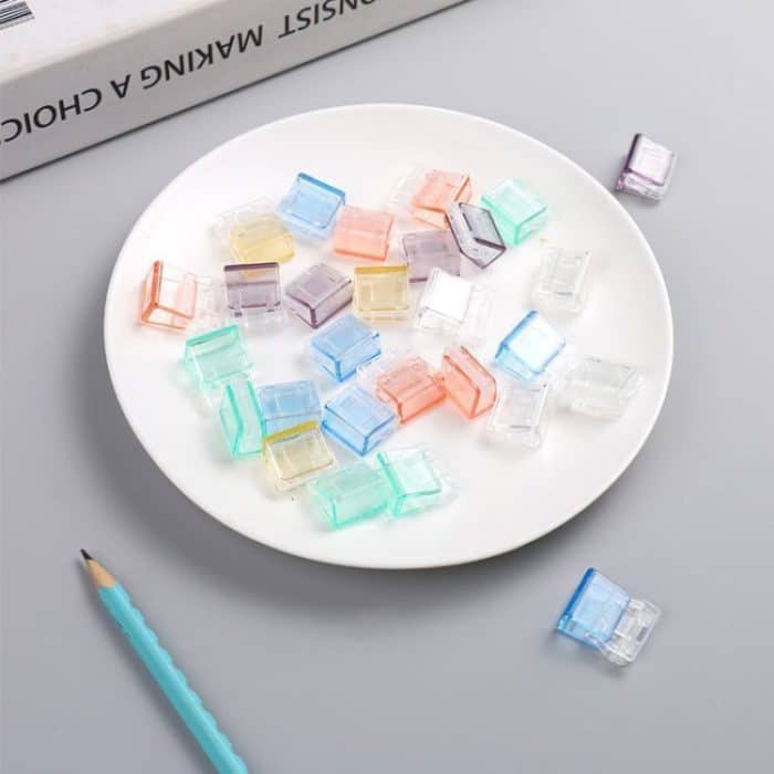 3er-Pack Anti-Roll-Halter Push-Pull-Clip A4 Papier Loseblatt-Clip, 30pcs Push-Pull Clip – Bild 3