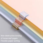 3er-Pack Anti-Roll-Halter Push-Pull-Clip A4 Papier Loseblatt-Clip, 30pcs Push-Pull Clip – Bild 5