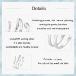 Offener, mehrschichtiger Wickelring aus platiniertem S925 Sterlingsilber – Bild 4