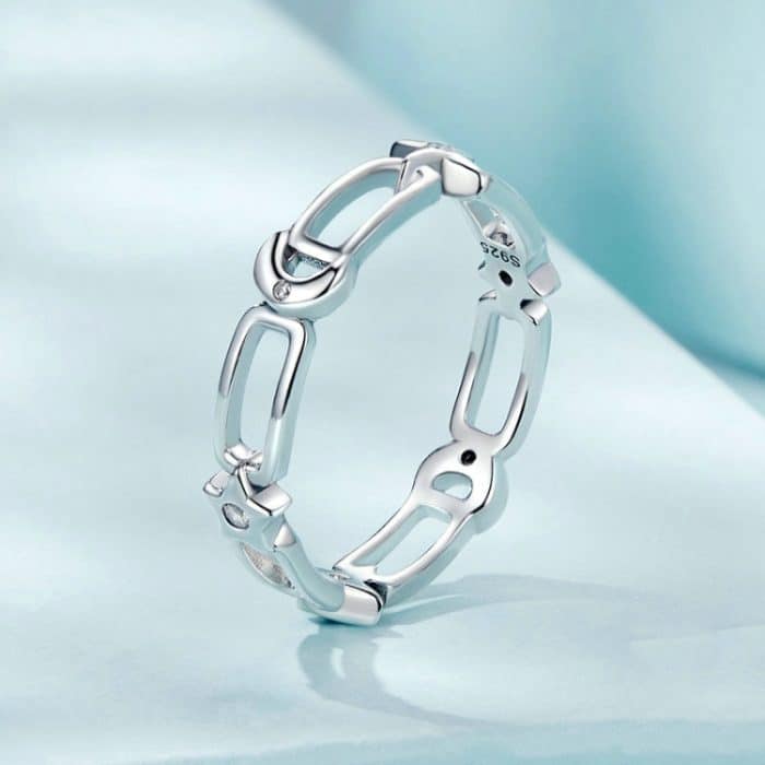 S925 Sterling Silber Stern Mond Ring – Bild 2