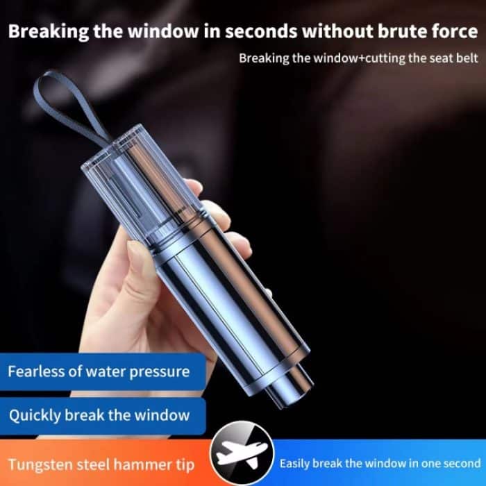 Auto Sicherheitshammer Mini Auto Notfall Flucht Glas Fensterbrecher Tragbarer Sicherheitsgurtschneider – Bild 9