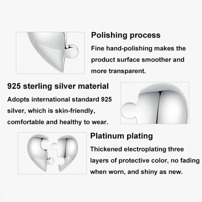 TBD06053376_B4.jpg S925 Sterling Silber Platinierte herzförmige Puzzle-Ohrringe – Bild 5