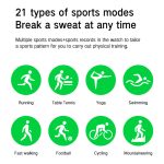 Smartwatch zur Gesundheitsüberwachung von Blutsauerstoff/Schlaf/Herzfrequenz, quadratische Sportuhr, Black, Pink, Silver Gray – Bild 5