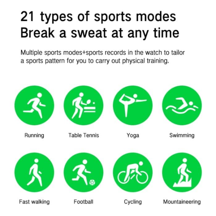 Smartwatch zur Gesundheitsüberwachung von Blutsauerstoff/Schlaf/Herzfrequenz, quadratische Sportuhr, Black, Pink, Silver Gray – Bild 5