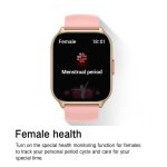 Smartwatch zur Gesundheitsüberwachung von Blutsauerstoff/Schlaf/Herzfrequenz, quadratische Sportuhr, Black, Pink, Silver Gray – Bild 9
