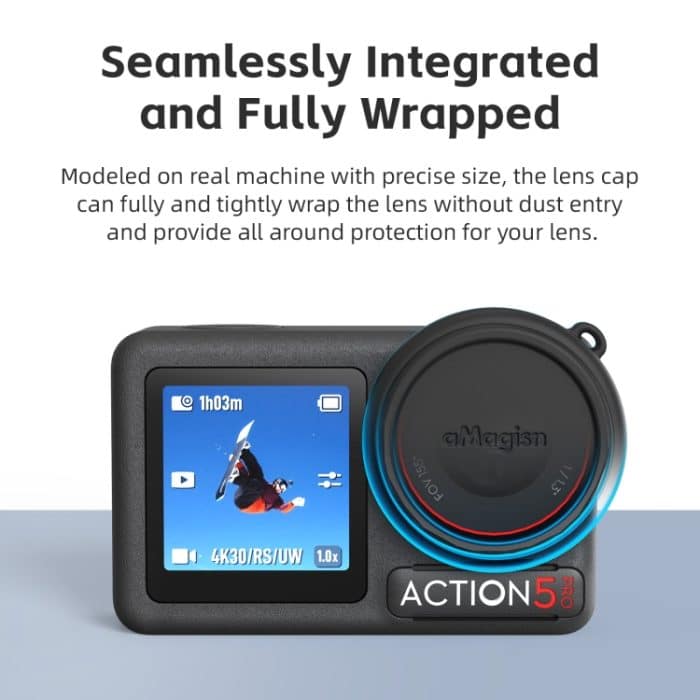 Für DJI Osmo Action 5 Pro / 4 / 3 aMagisn Silikon-Objektivschutzabdeckung – Bild 4