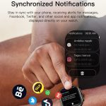 Sport-Smartwatch, 2,06 Zoll, Ultra HD, AMOLED-Bildschirm, Bluetooth, sprechende Uhr – Bild 13