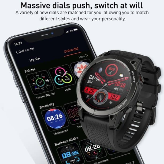 Outdoor-Sport-Smartwatch, 1,43 Zoll Ultra HD AMOLED-Bildschirm, Bluetooth-Sprechuhr – Bild 3