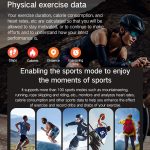 Bluetooth Talk Outdoor Schrittzähler Übung Herzfrequenz Schlafüberwachung Smart Watch – Bild 11